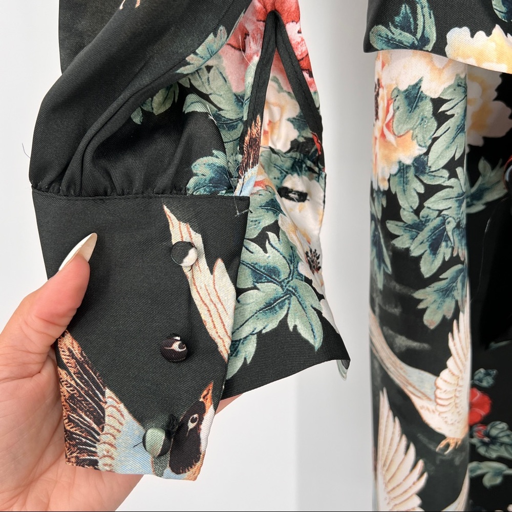 Zara Basic Collection Haljine Floral Bird Dress Size XS - Picture 5 of 6